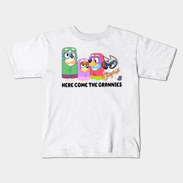 here come the grannies Kids T-Shirt by GapiKenterKali